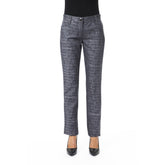 Black Viscose Women's Pants